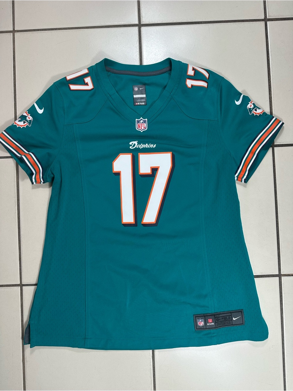 Nike Women’s Miami Dolphins #17 Teal Football Jersey